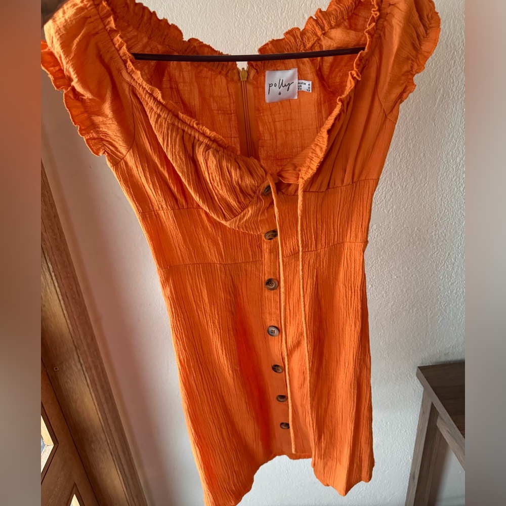 Orange fall dress for sale